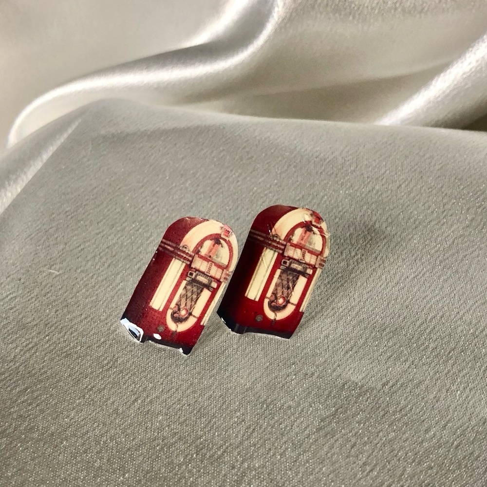 Retro jukebox earrings